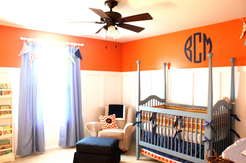 Traditional Orange and Blue Nursery - Project Nursery