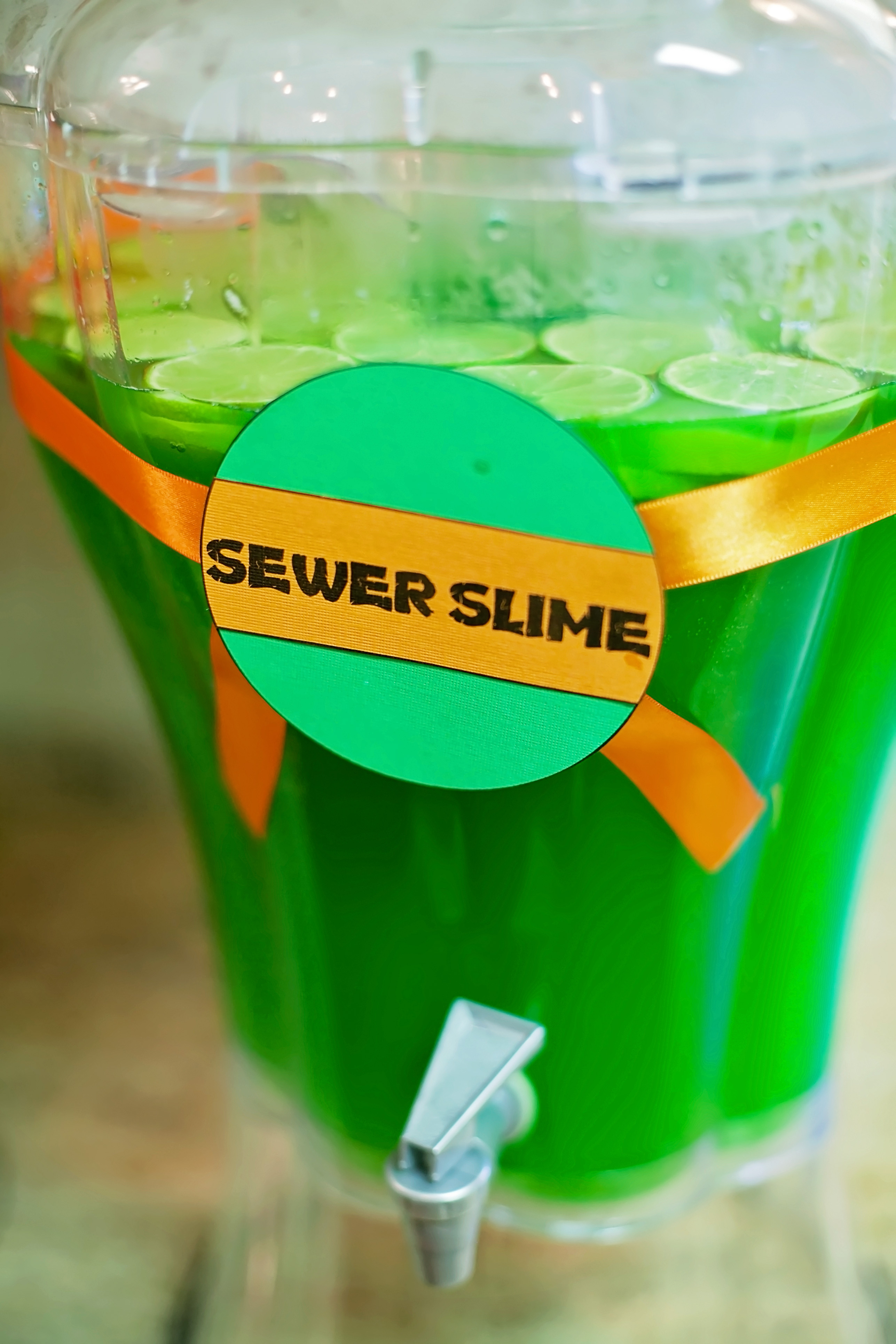 Sewer Slime for this Teenage Mutant Ninja Turtle Birthday Party