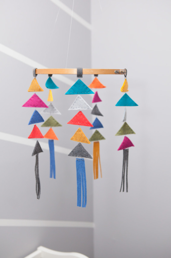 Felt Triangle Nursery Mobile - Project Nursery