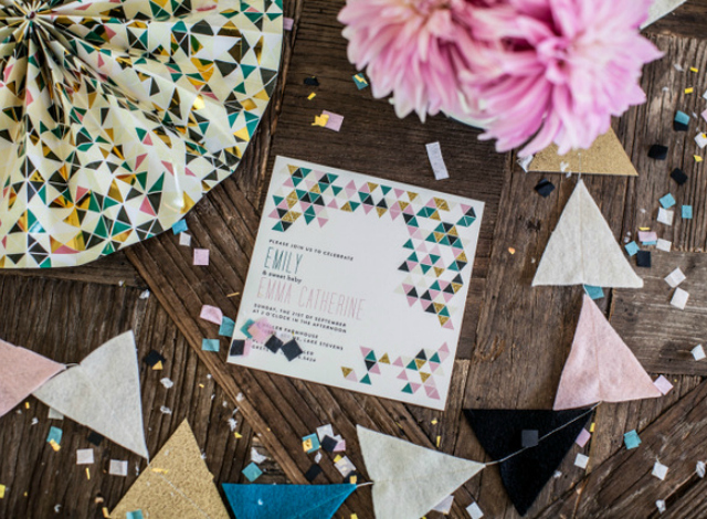 Modern Geometric Baby Shower