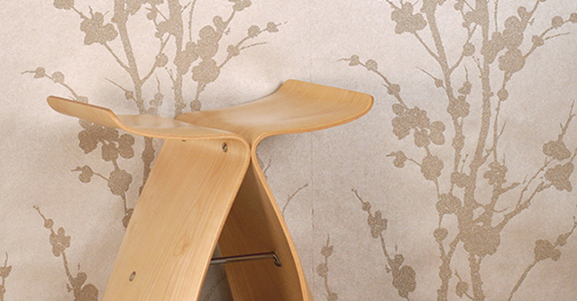 Murano Vine Wallcovering in Champagne