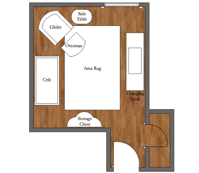 Nursery Floor Plan by Little Crown Interiors