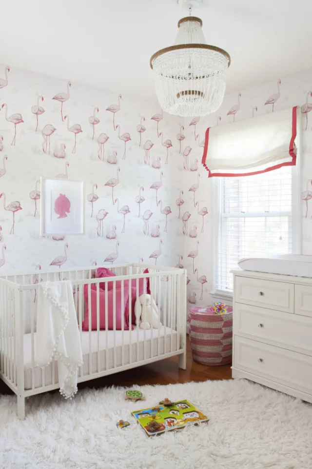Flamingo Nursery Wallpaper - Project Nursery