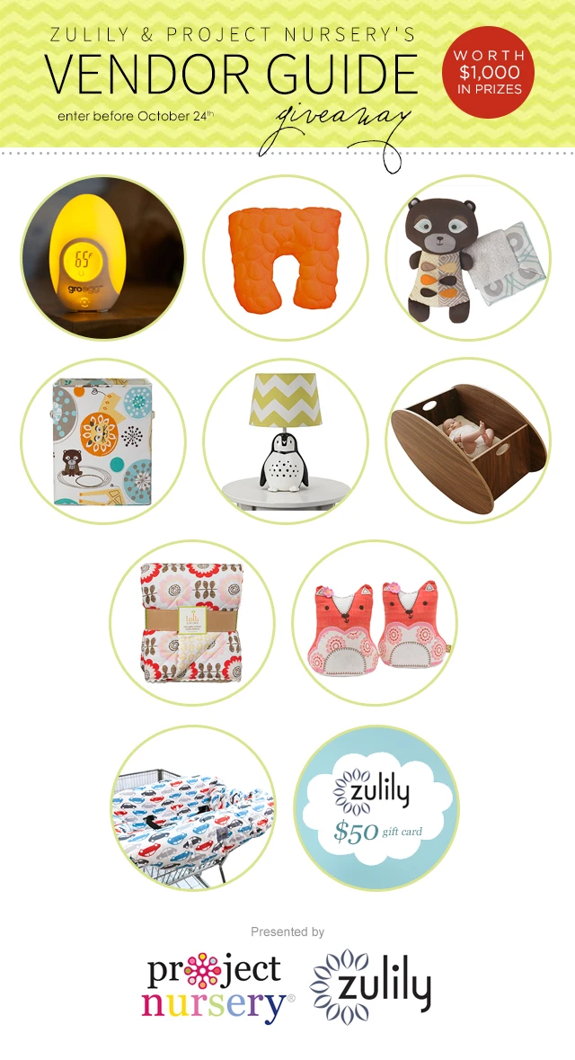 Zulily & Project Nursery's Vendor Guide Giveaway