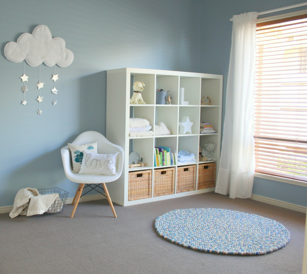 Calming Light Blue and White Nursery - Project Nursery