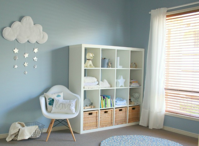 Calming Light Blue and White Nursery - Project Nursery