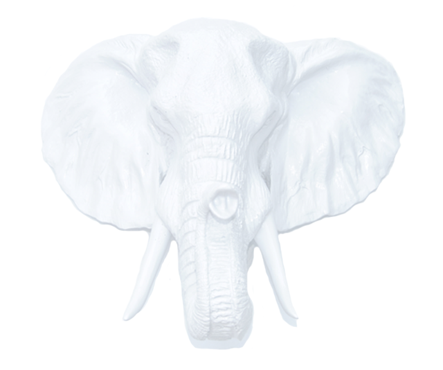 Elephant Head Wall Sculpture