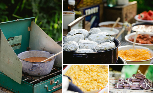 Rustic Camping Style Food for Party