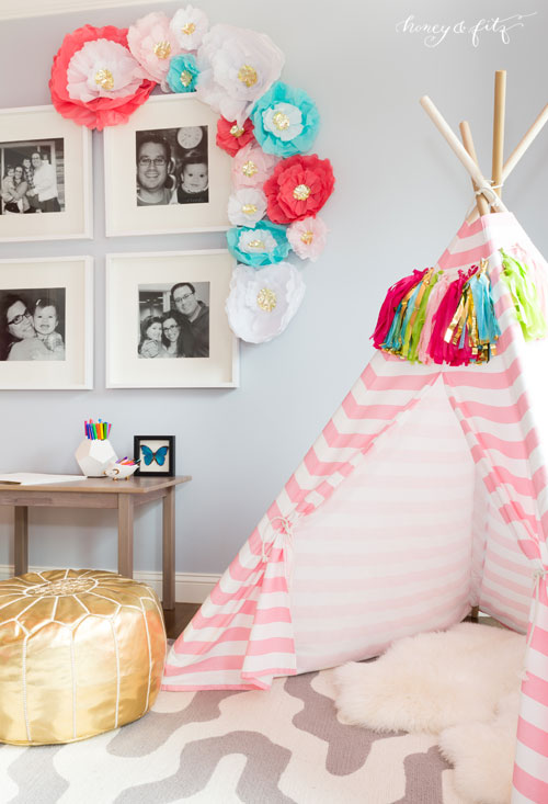 Brooke&#039;s Pink Sky Big Girl Room - Project Nursery