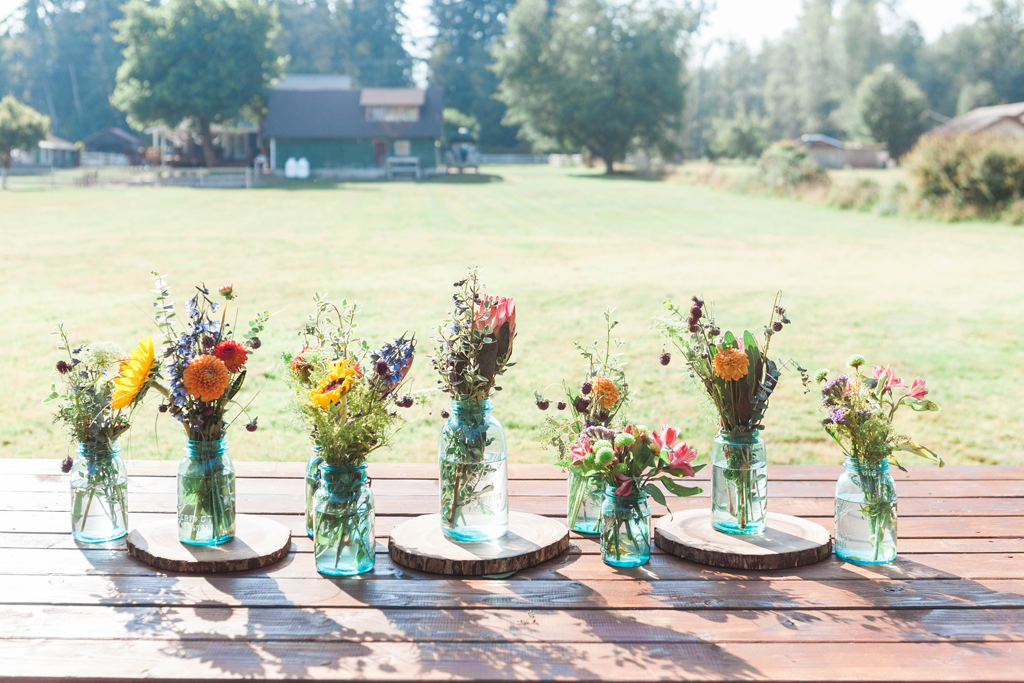 Rustic Wild Flower Display