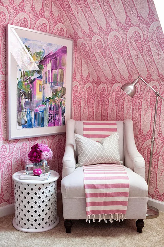 Pink Paisley Wallpaper