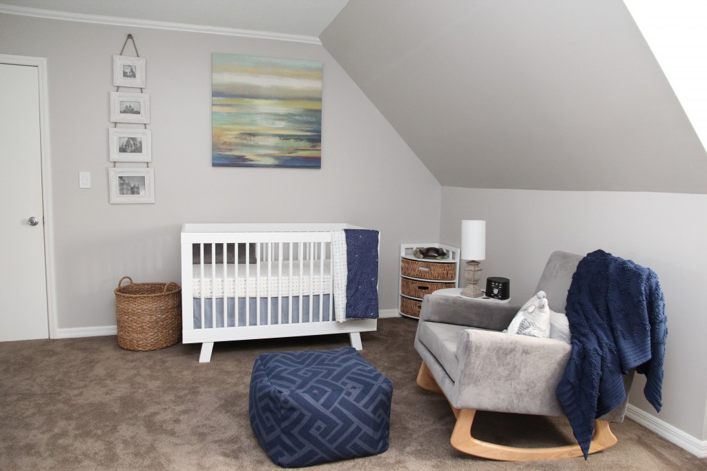 Clean and Simple Blue and Gray Nursery
