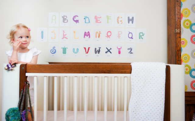 Pop and Lolli Alphabet Fabric Decals 