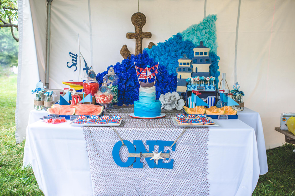 Real Parties} Nautical First Birthday Party!