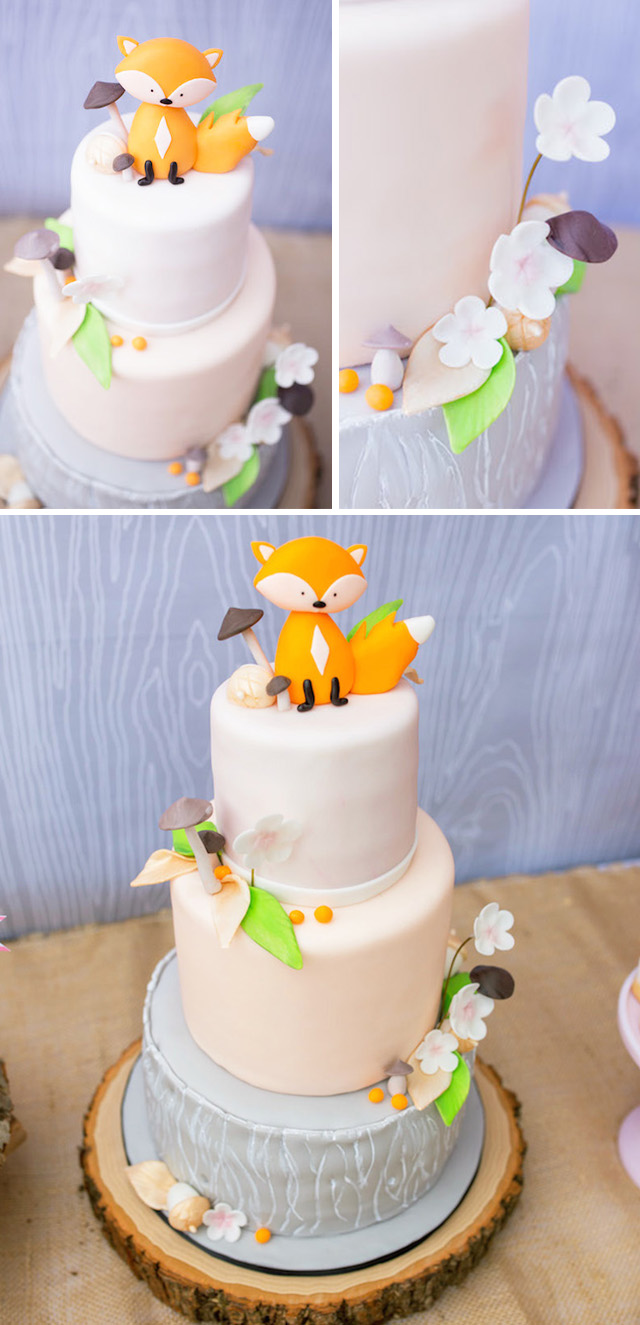 Fox Baby Shower Cake - Project Nursery
