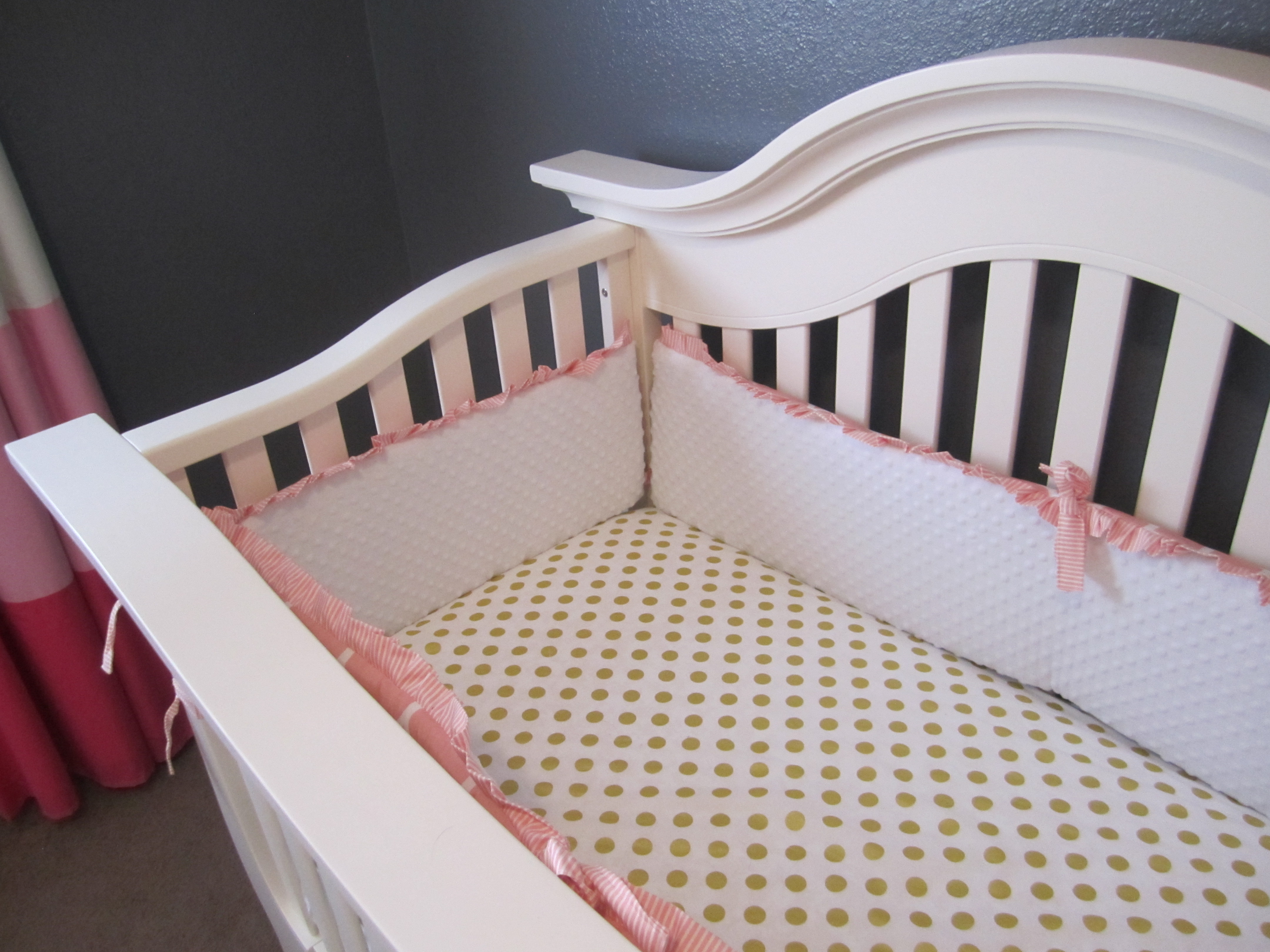 Gold Polka Dot Crib Sheet