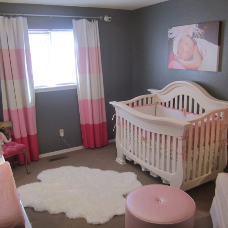 Pink Nursery with Cream and Gold Accents