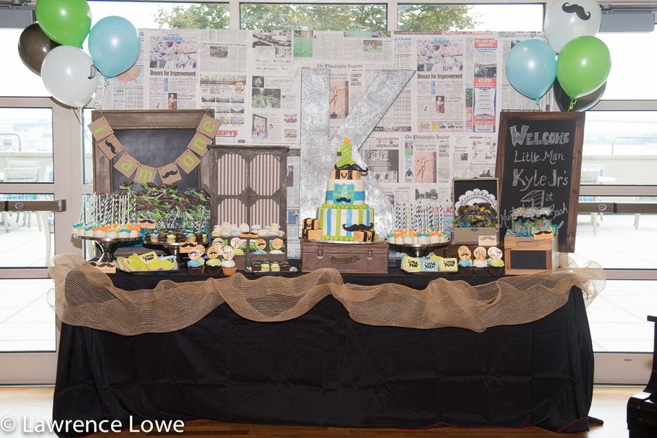 Mustache Themed Birthday Party Dessert Table