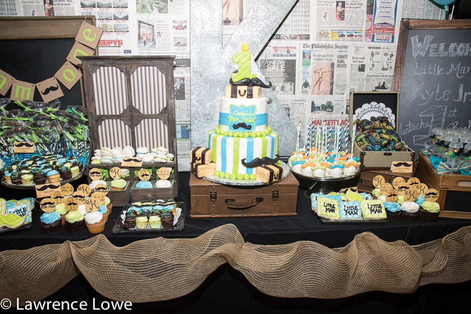 Mustache Birthday Party Dessert Table - Project Nursery