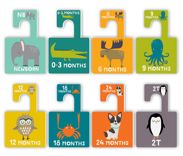 Nursery Baby Clothes Closet Dividers Animal