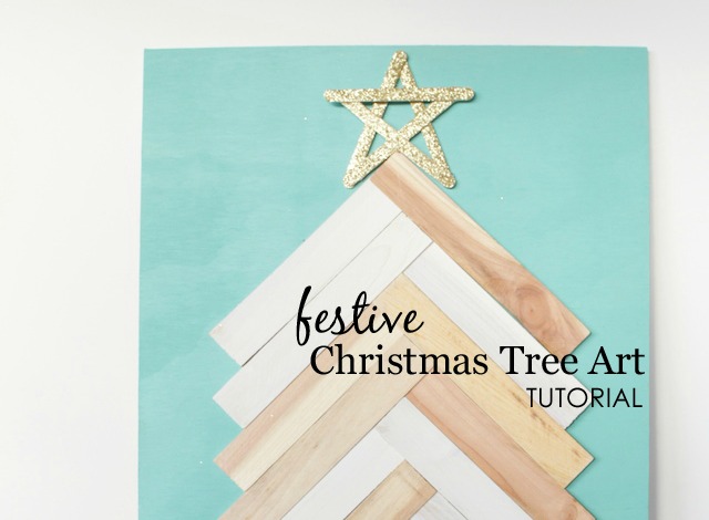 DIY Christmas Tree Art