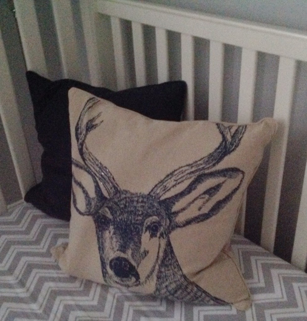 Deer Throw Pillow in this Woodland Nursery