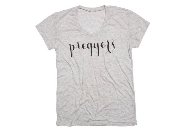 Preggers Pregancy Tee - The Project Nursery Shop