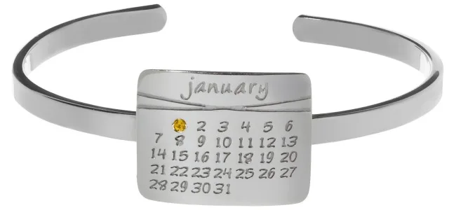 Calendar Cuff Bracelet by dalla nonna