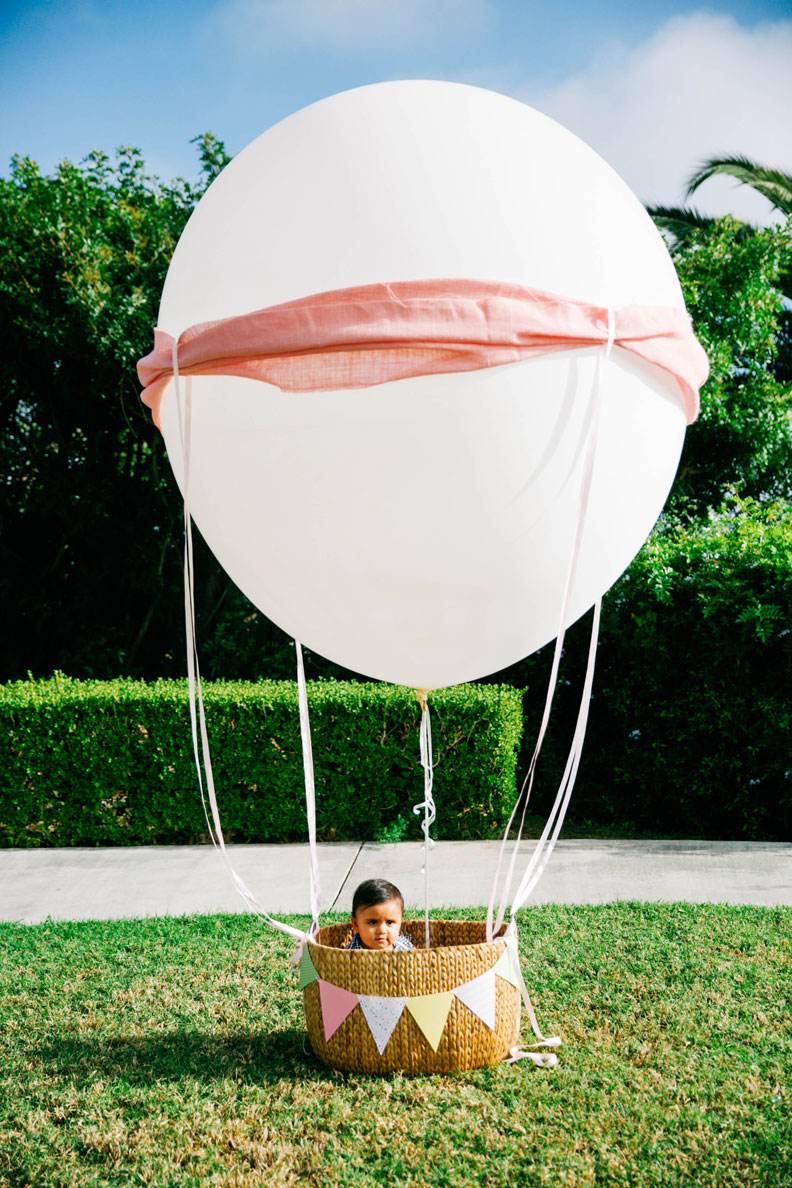 Misha S Up Up And Away Hot Air Balloon Birthday Project Nursery