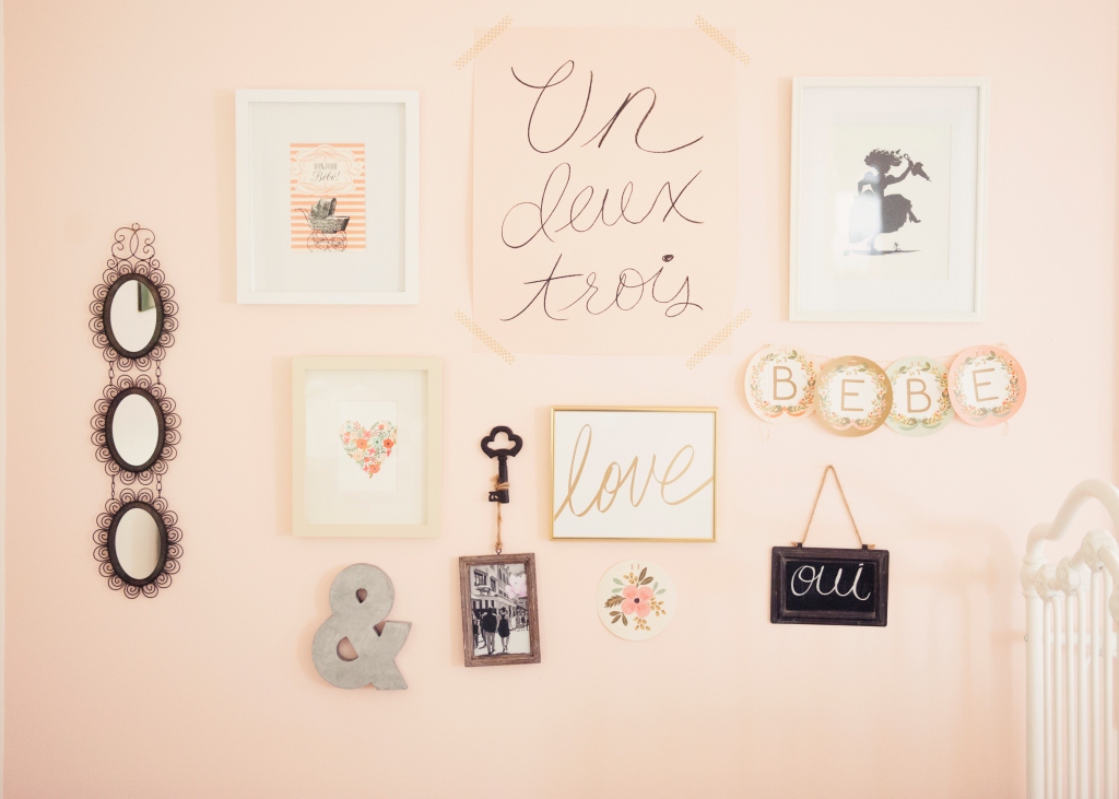 French Vintage Nursery Gallery Wall