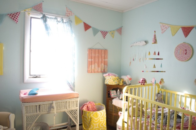 Aqua, Coral and Yellow Bohemian Nursery - Project Nursery