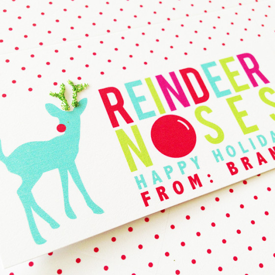 Classroom Holiday Treat Bag Topper - Free Printable