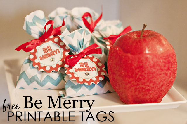 Be Merry Free Printable Holiday Tags - Project Nursery