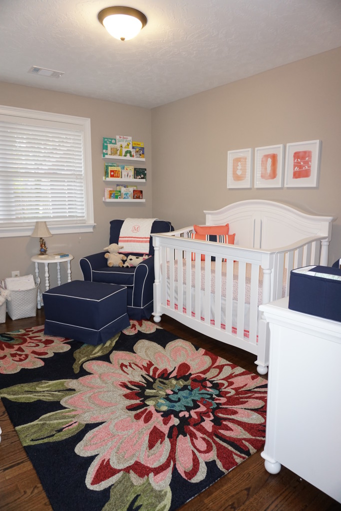 Navy and Coral Nursery