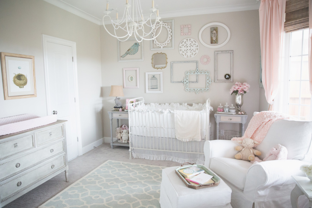 grey baby girl room