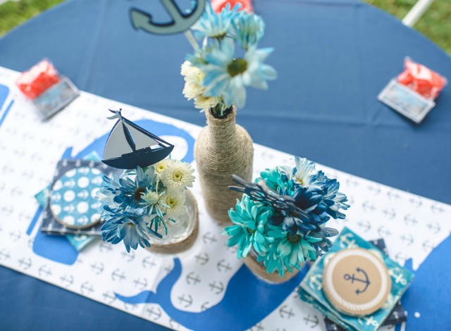 Nautical Birthday Party Tablescape - Project Nursery