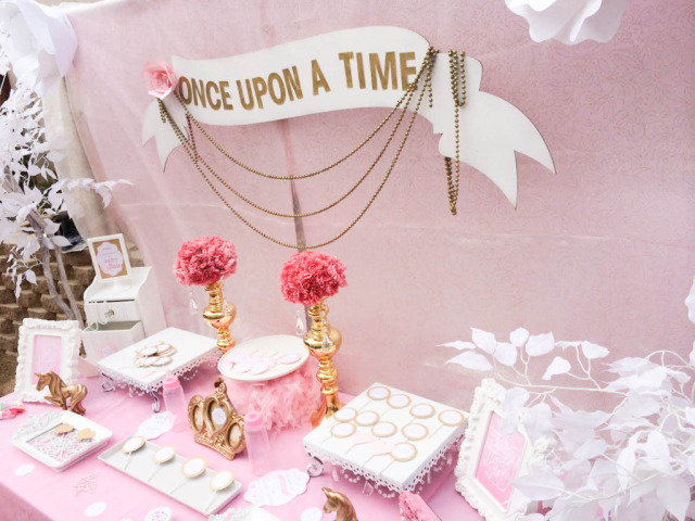 Pink and Gold Once Upon a Time Baby Shower - Project Nursery