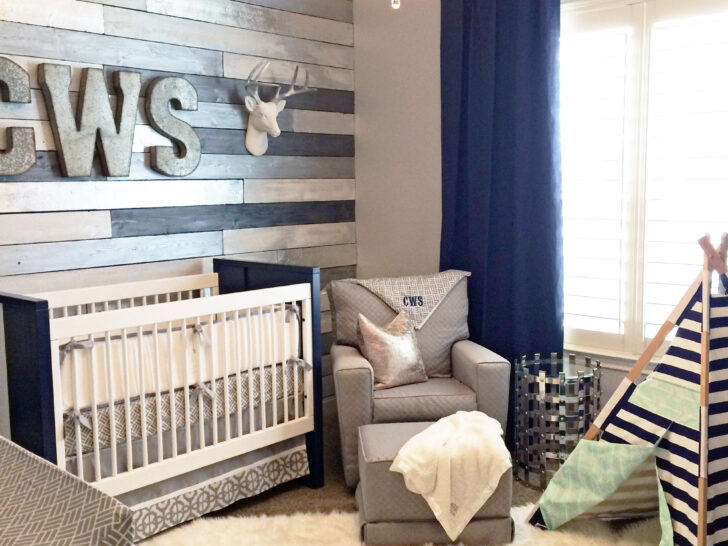 Metallic Wood Wall Nursery