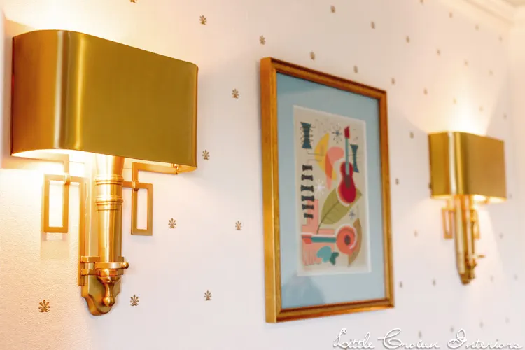 Toddler Room with Gold Sconces