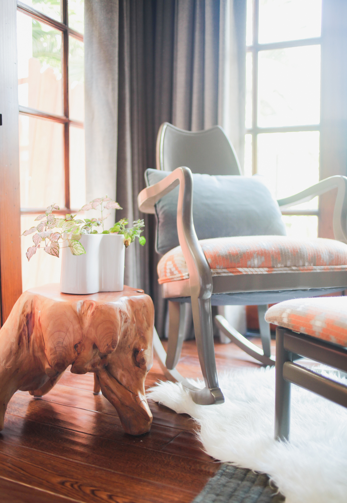 Wood Stool in Nursery - Project Nursery