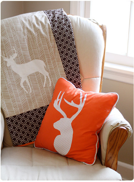 Colorful DIY Woodland Accent Pillow