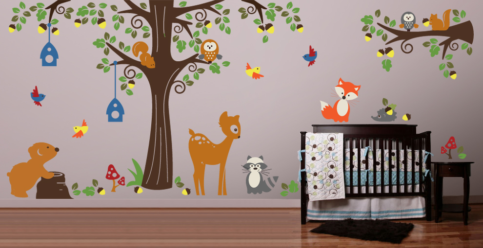 Forest Friends Wall Decals from Evgie