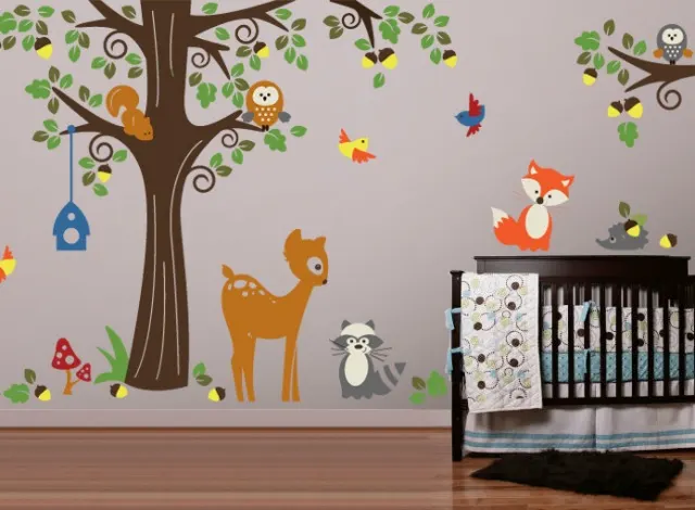 Forest Friends Wall Decals from Evgie