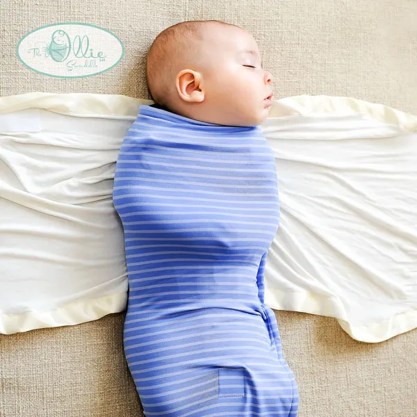 Blue Swaddle from The Ollie World