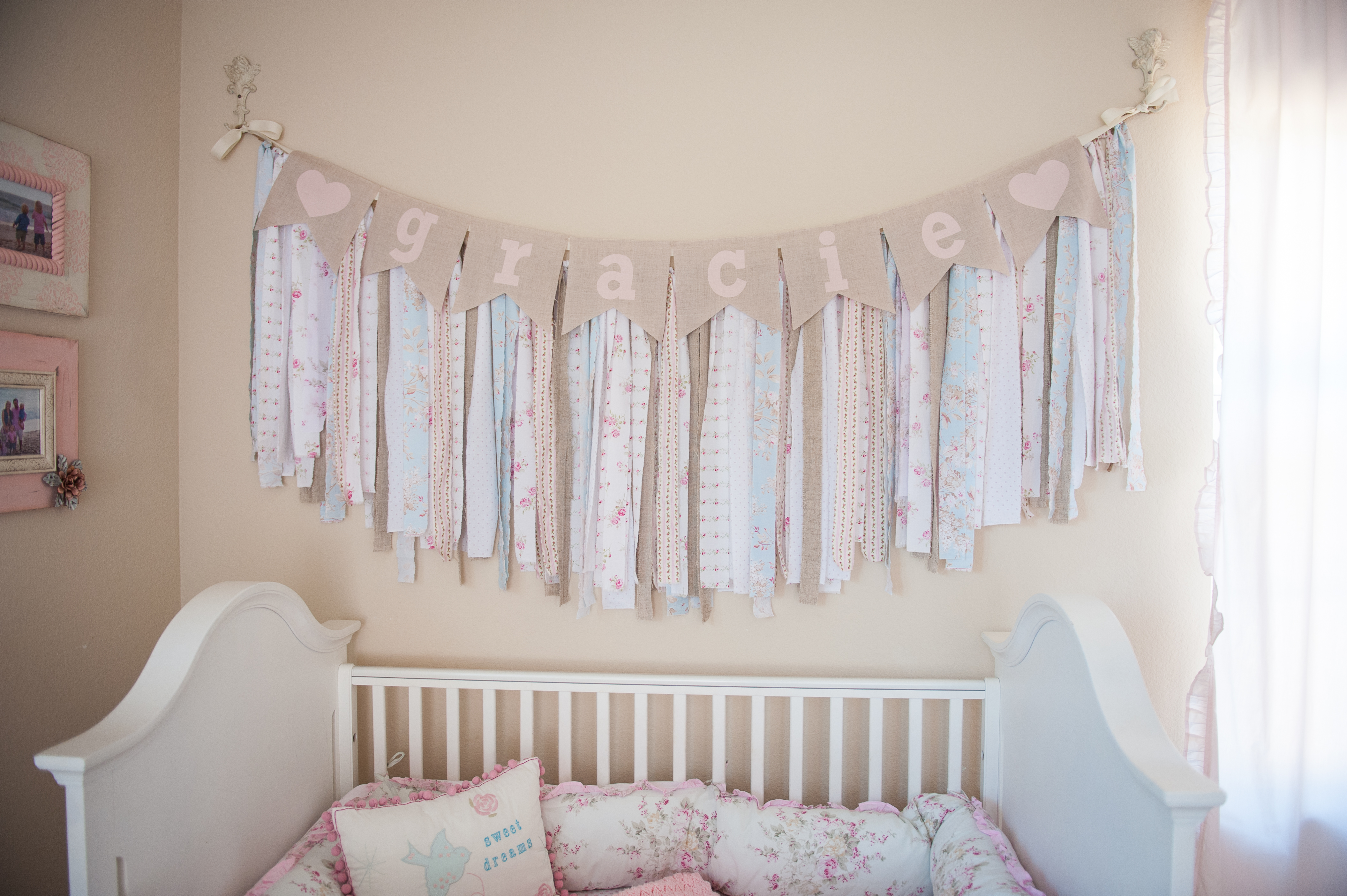 Shabby Chic Handmade Gracie Banner