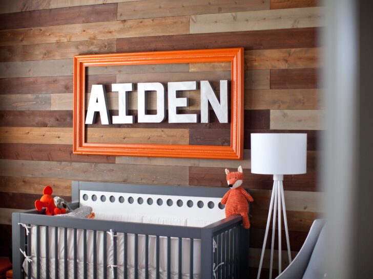 Orange and Gray Nursery