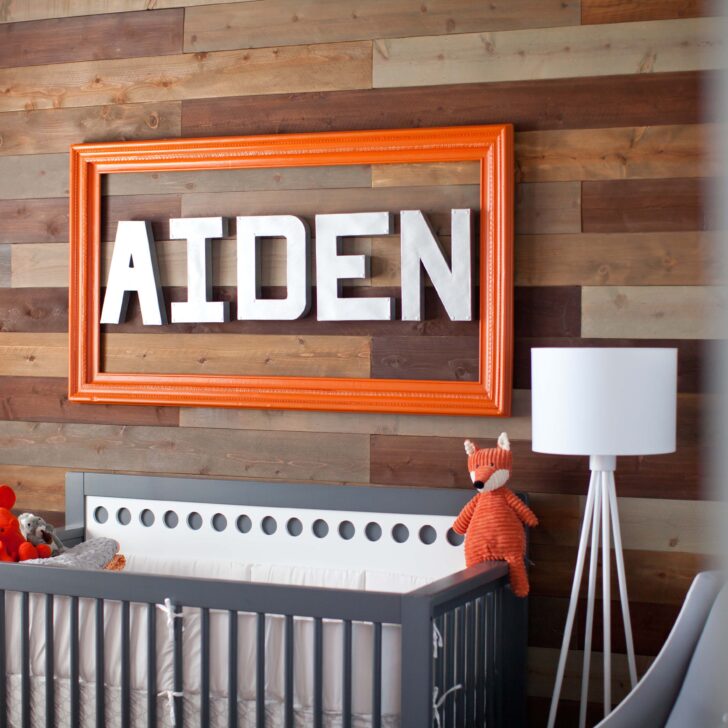 Orange and Gray Nursery