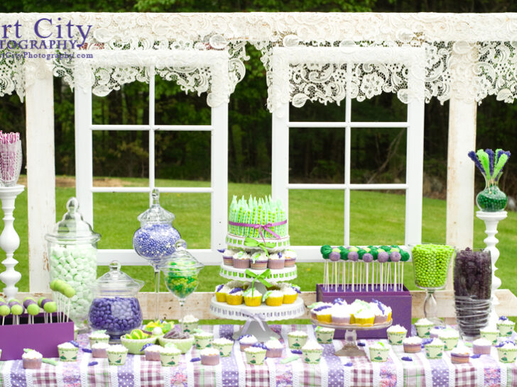 Sweet Pea Baby Shower Dessert Table