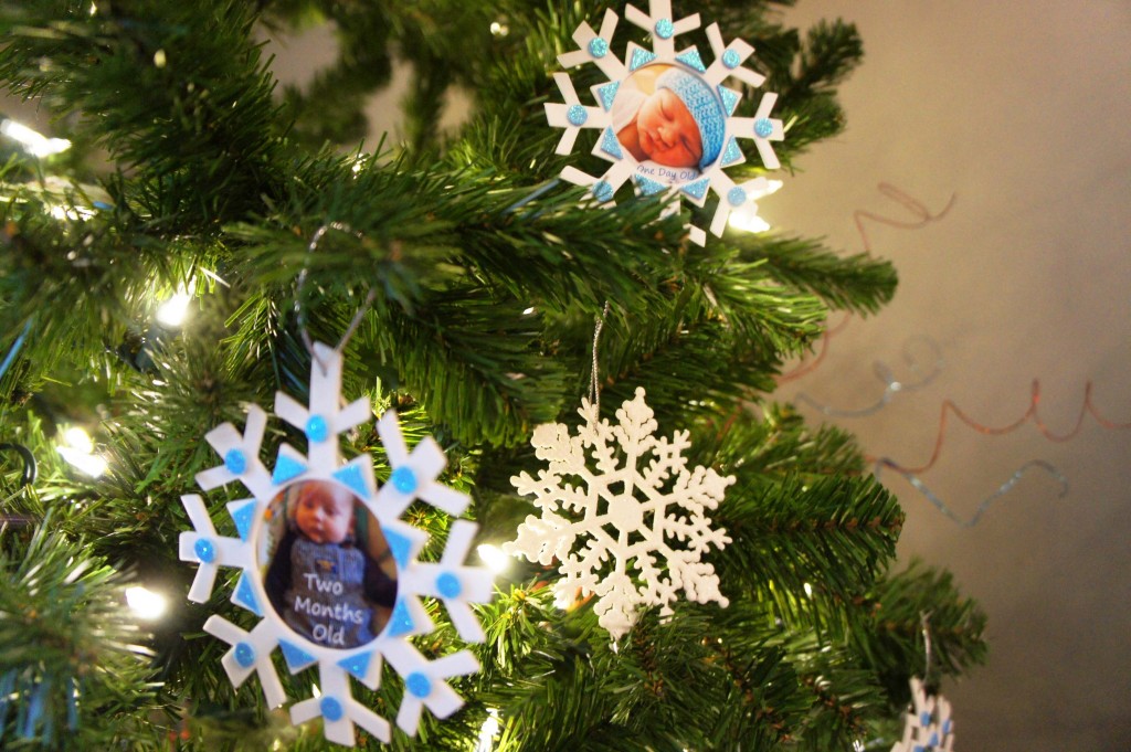 Baby Photo Snowflake Ornaments - Project Nursery