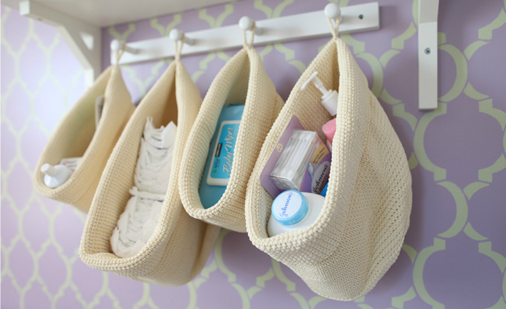 Hanging Cloth Baskets - Project Nursery